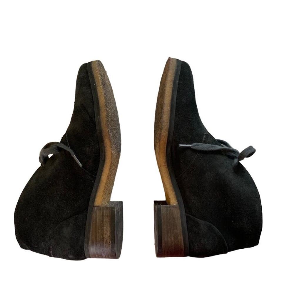 See by Chloe Black Suede Low Heel Crepe Sole Desert Boots Booties Size 7.5 - Picture 2 of 6